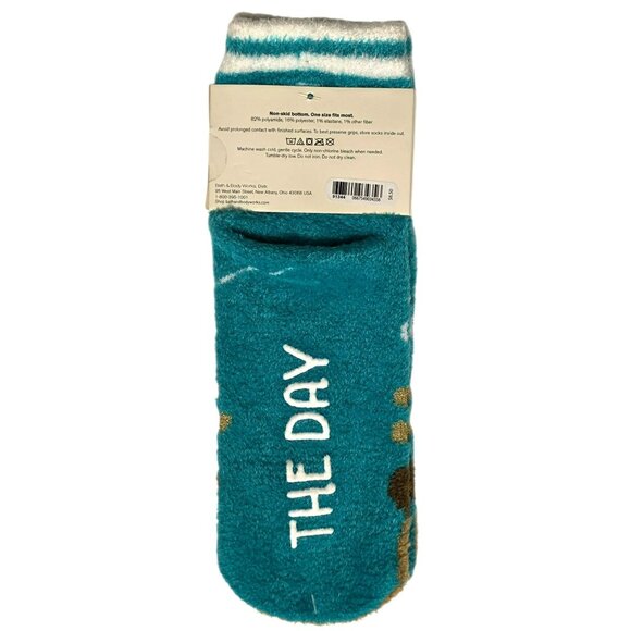 New Bath & Body Reindeer Cozies Shea-Infused Lounge Socks NonSlip Christmas Gift - Picture 5 of 6